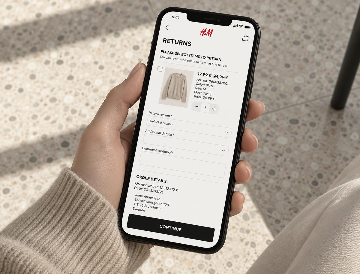 H&M Returns Portal (Germany) case study cover